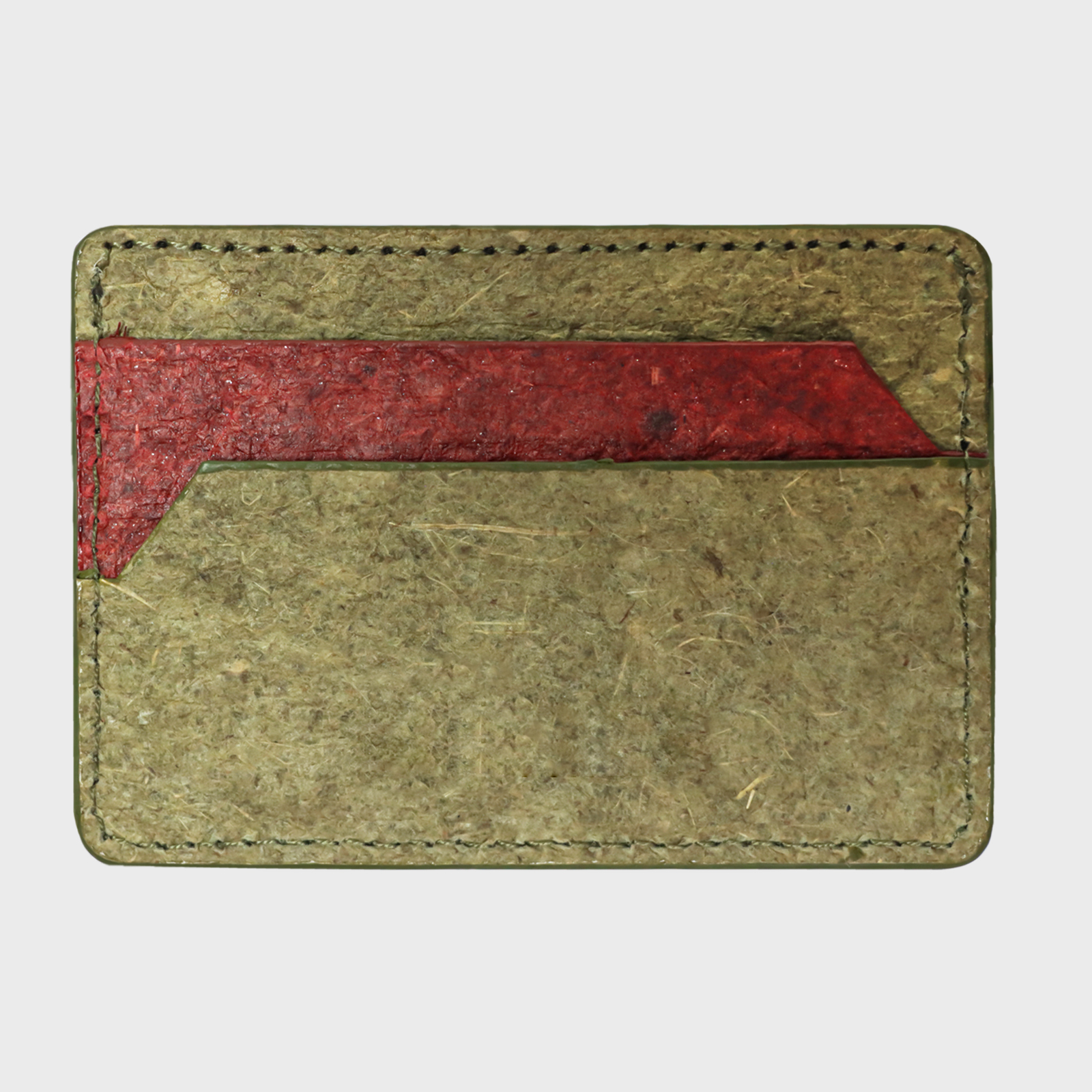 cardholder made from plant-based material. we have used coconut leather in our product. vegan and sustainable.