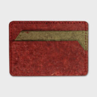 cardholder made from plant-based material. we have used coconut leather in our product.